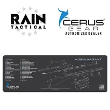 Mosin Nagant Schematic Rifle Mat Cerus Gear Grey