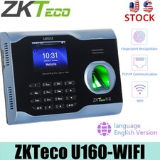 ZKTeco U160 Based Time Clock Fingerprint Attendance Machine No Monthly Fees