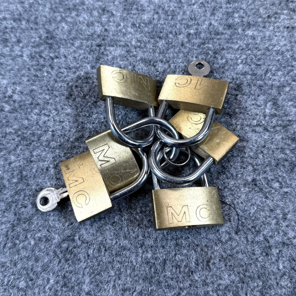 Lote de 5 cerraduras de cerradura con llave de seguridad de alta resistencia MC Foto 2 de 4