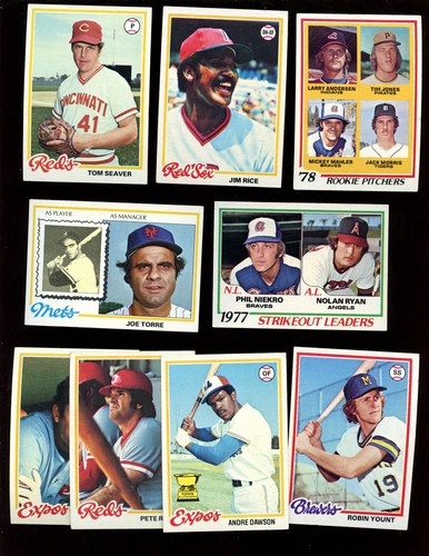 1978 Topps Baseball Card Lot Starter Set 95 Different VGEX/NRMT