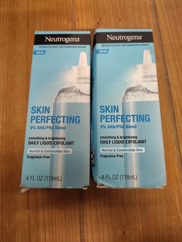 Lot 2 Neutrogena Skin Perfecting Exfoliant, normal/combination Skin , 4 fl. oz