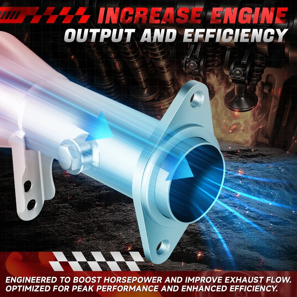 Colector de cabezal de escape plateado para Integra Civic Si Del Sol 1994-2001 acero Foto 3 de 4