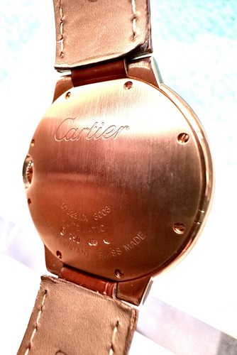 Reloj Automático Cartier Ballon Bleu 36mm Ref. Papeles sólidos de oro rosa de 18 quilates de 3003 pulgadas - Imagen 7 de 8