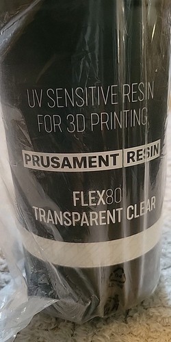 Prusament Resin Flex80 Transparent Clear 3d Printing - Zdjęcie 2 z 4