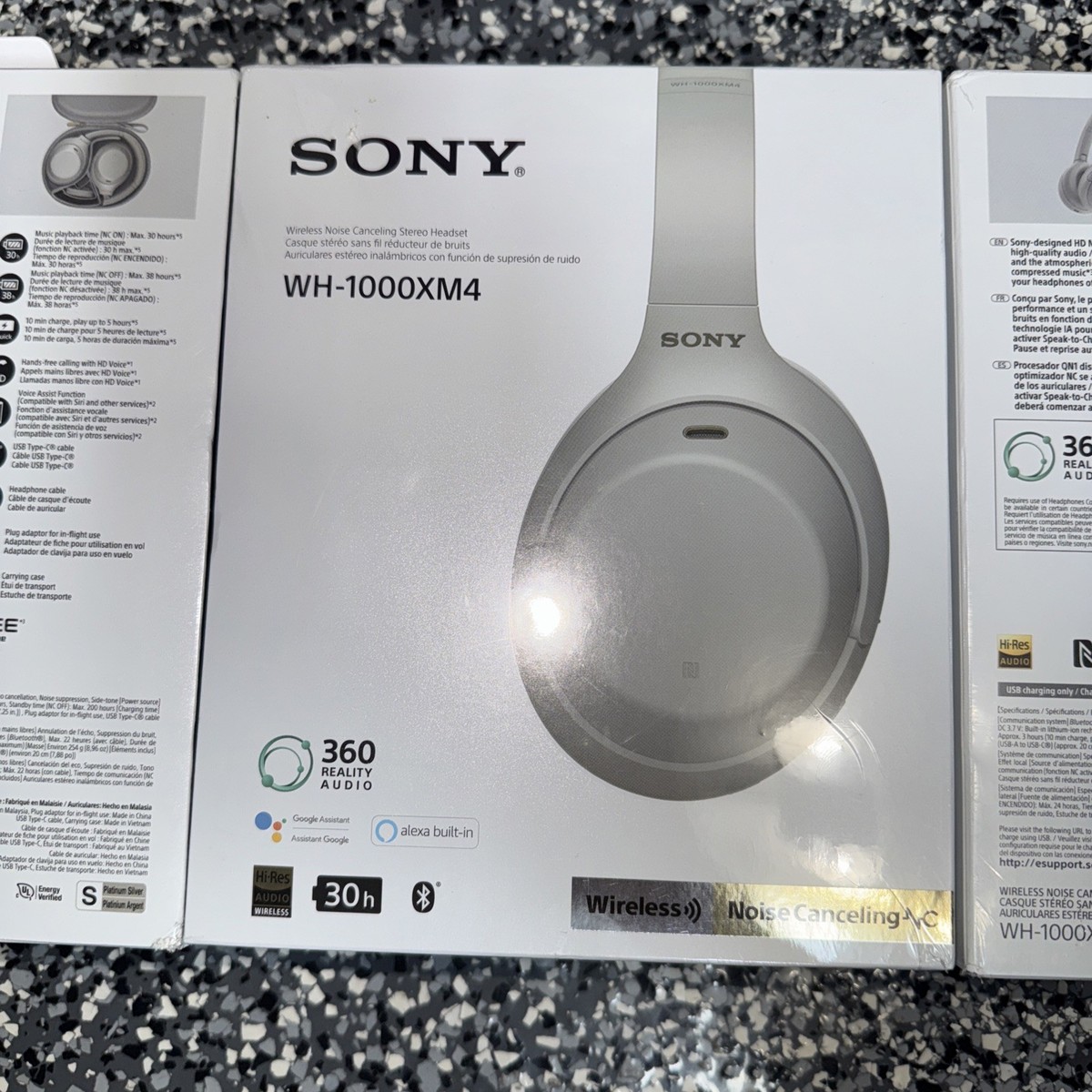Sony WH-1000XM4 Wireless Over-Ear Headphones- Silver for