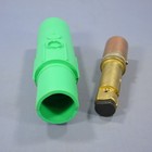 Leviton Green 17 Series Vulcanized Male Cam-Type Plug 690A 600V Crimped 17V23-G