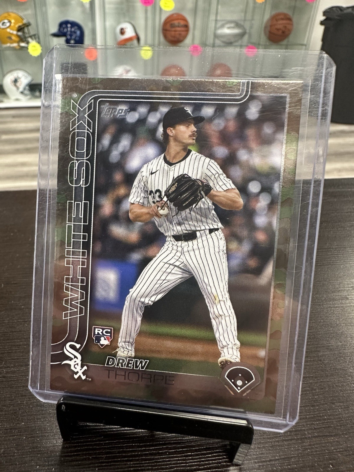 2025 Topps Baseball Drew Thorpe Rookie Camo 02/25 #320 White Sox