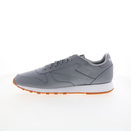 Reebok Classic Leather Herren Grau Leder Schnürschuhe Lifestyle Sneaker Schuhe - Bild 5 von 8