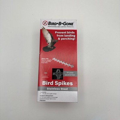 BIRD B GONE MM2001-5-6 Stainless Steel Bird Spikes 6Ft Humane Pest Control