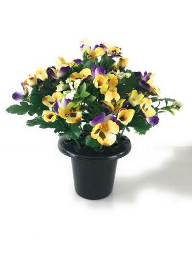 Artificial/Silk Flower Memorial Vase Grave Pot/Insert Cemetery/Crematorium - Picture 14 of 34