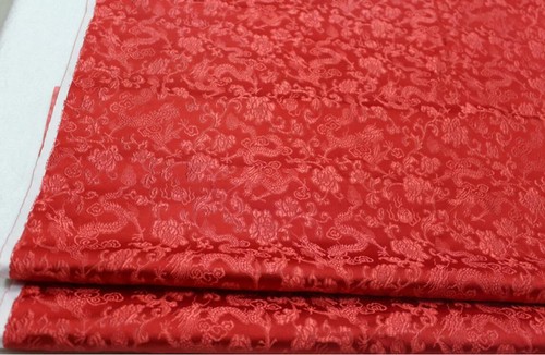 Faux Silk Brocade (Dragon Shadow) Jacquard Damask Kimono Fabric Material*BC2 - Picture 21 of 26