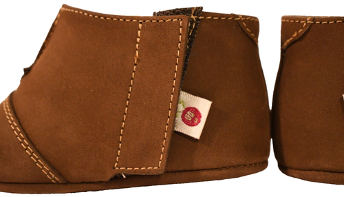 NIB Pazitos Baby Infant Booties Shoes Size 2 Cocoa Brown 100% Genuine Leather - Picture 8 of 23