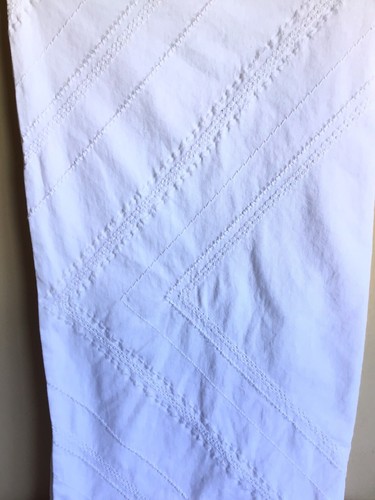 Lucky Brand White Diamond Boho Embroidered Square European Pillow Sham 26" x 26" - Picture 9 of 11