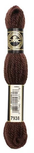 DMC Laine Colbert Tapestry Wool 8.7 Yard Skein - Color 7938 - Brown - Picture 2 of 2