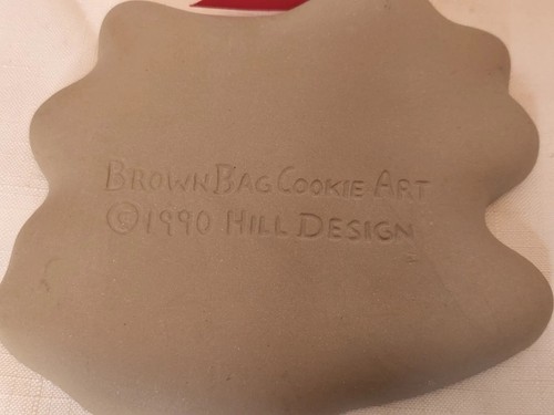 Vintage braune Tasche Keks Steinzeug Formen Weihnachtsmänner Jingle Bells Tasche 1983 89 90 - Bild 7 von 9