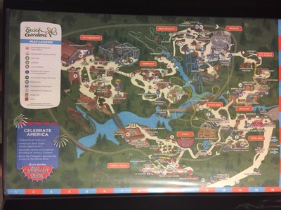 2014 Busch Gardens Amusement Park Map Guide Official Virginia Ebay