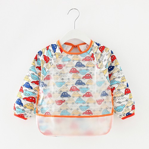 Large size Waterproof Feeding Art Apron Bib Smock Boys Girls Baby Toddler Kids - Picture 5 of 14