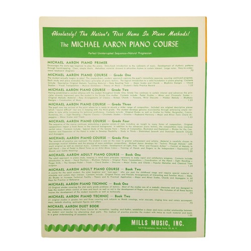 The Surf Riders 1960 Vintage Sheet Music Piano Solo Michael Aaron Piano Course - Picture 4 of 4