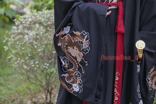Chinesisches traditionelles Hanfu besticktes Paar Cosplay altes Kostüm für Herren S-5XL - Bild 10 von 27