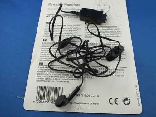 Original Siemens Mono Headset Freisprecheinrichtung Series S10 S11 E10 S6 power - Picture 2 of 12