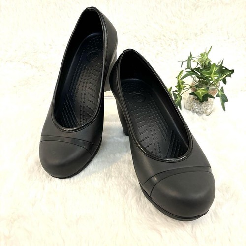 Crocs Platform Pumps Women US Shoes Size W8 Black - Picture 1 of 7