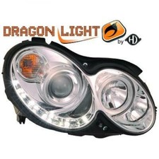 Scheinwerfer Set Passend für Mercedes CLK W209 02-09 Klarglas/Chrom LED