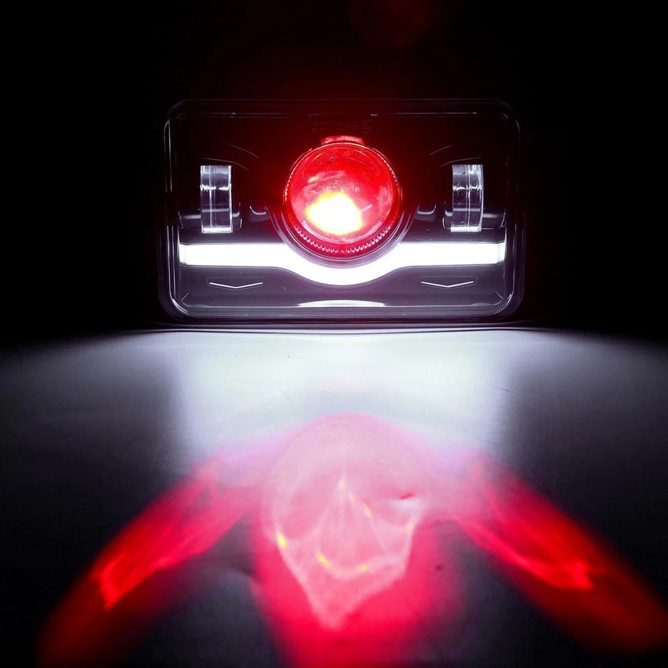 4pcs 4x6" LED Headlights High-Low beam & DRL For Chevrolet Impala 1977-1985 DOT Foto 2 de 4