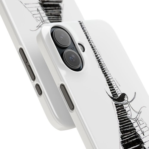 Funda delgada para piano surf iPhone 16/15/14/13/12/11, acabado brillante Daschund - Imagen 13 de 73