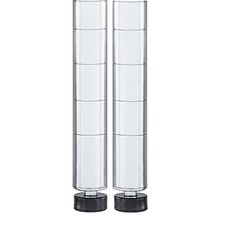 Seville Classics 72-Inch Chrome NSF Shelving Poles 2 Pack