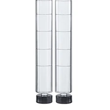 Seville Classics 72-Inch Chrome NSF Shelving Poles 2 Pack