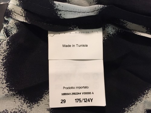 NWT Marina Rinaldi Figurato Zebra-Print Elastic Waist Women SILK-Top Sz 20 $550 - Picture 10 of 12