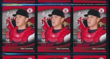 Lot (3) 2012 Choice #9 Ryan Lavarnway Pawtucket Red Sox (CN8) SWSW6