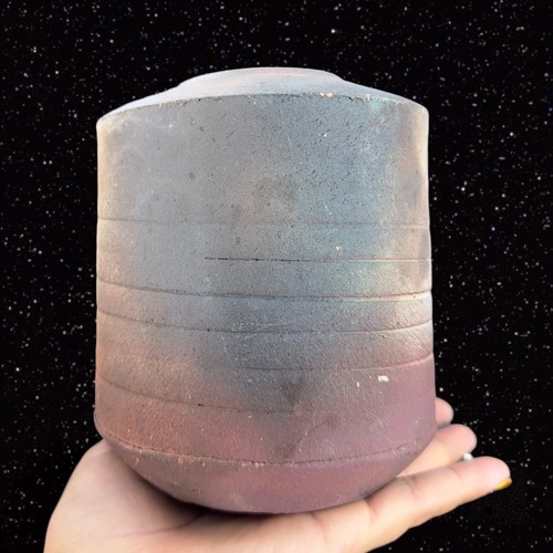 Art Pottery Laura Ross Pottery Vase Stoneware Ceramic Signed Vase Multicolor