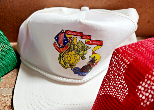 USMC Cover / Hat lot x6 - Charlie Co 1/1, MB NSD Utah, 1st Mardiv Association - Picture 7 of 20