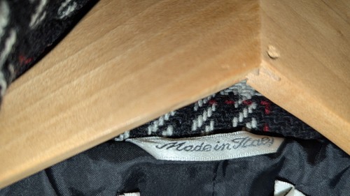 Max Mara Mantel Damen Gr. M Schwarz weiß rot karriert Gr. 36 TOP Zustand - Bild 20 von 20