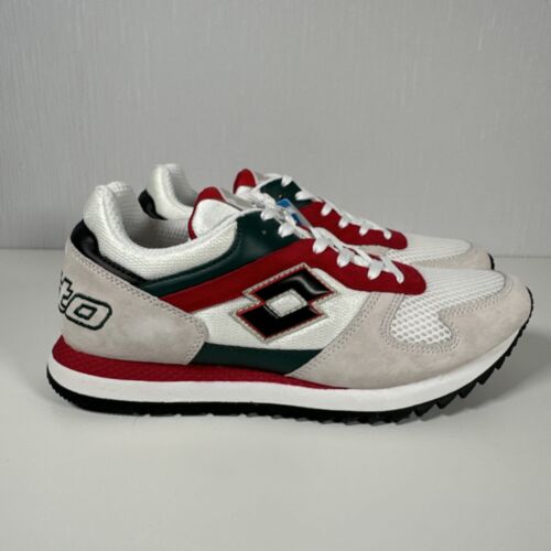 Lotto Runner Plus 95 III Trainers Shoes White Rainy Day 215669 7H0 UK 6.5 NEW - Foto 2 di 15