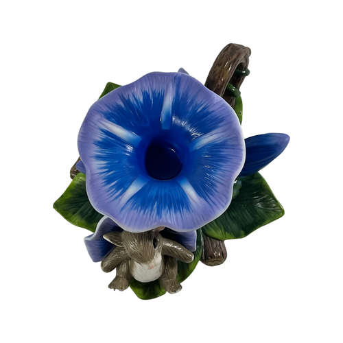 Fitz and Floyd Charming Tails Morning Glory Candle Holder 2001 VTG Mouse 93/708B - Picture 6 of 10
