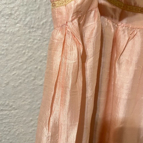 Antique 1920s Edwardian Pink Silk and Lace Nightgown Slip Dress - Picture 7 of 13