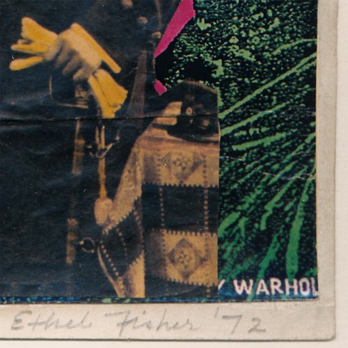 Ethel Fisher 1972 Homage To Andy Warhol Unique Pop Art Signed Dated Framed - Picture 4 of 5
