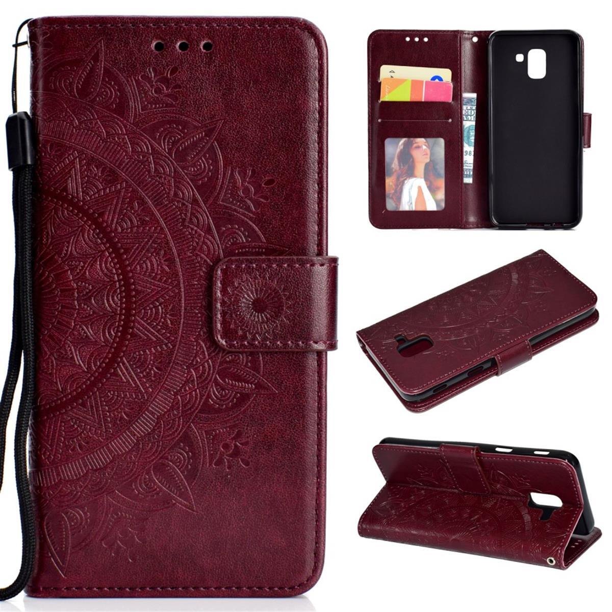 Hülle für Samsung Galaxy J6 (2018) Handyhülle Flip Case Handy Cover ...