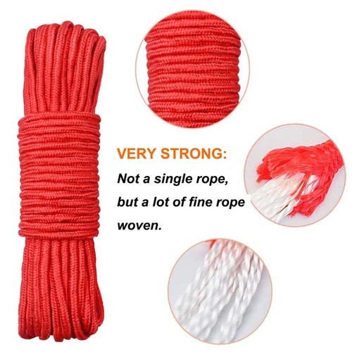 Strong Magnet Fishing Rope Carabiner, Camping Rope - Heavy Duty 1100 Lb S - Picture 3 of 7