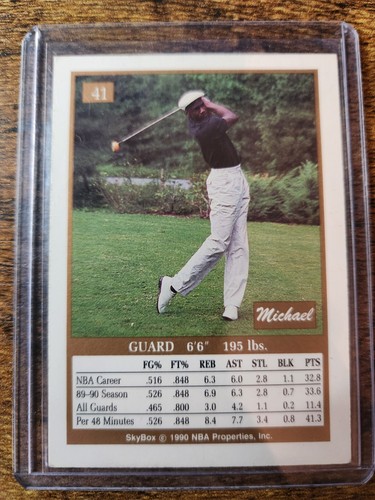 1990-91 Skybox Michael Jordan #41 Chicago Bulls HOF MVP All-Star - Picture 2 of 2