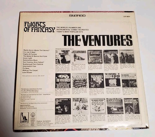 The Ventures "Flights Of Fantasy" LST-8055 STEREO G+/G+ Liberty Records - Foto 2 di 5