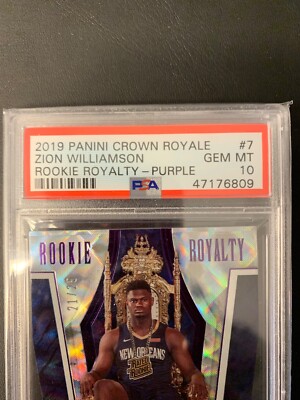 Zion Williamson 2019 Panini Crown Royale ROOKIE Royalty