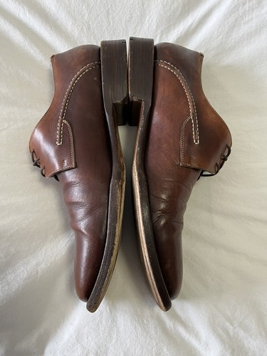 BRUNO MAGLI Mens Dress Shoes Soft Brown Leather Italian Oxford Size 11.5M - Picture 4 of 9