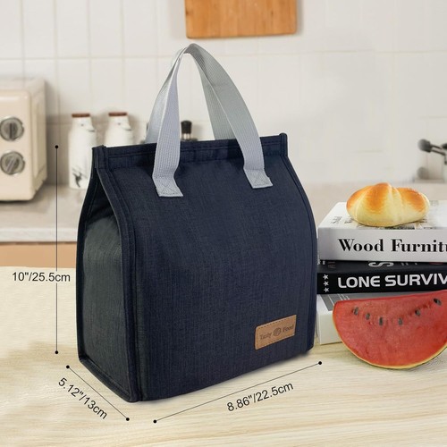 Mziart Minimalist Lunch Bag, Reusable Insulated Lunch Bag for Women Men Lunch Bo - Picture 2 of 11