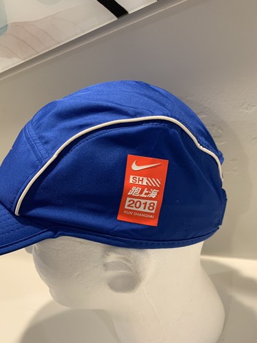 EUC WORN ONCE MENS NIKE DRI-FIT AW84 2018 RUN SHANGHAI SH PRO RUNNING HAT CAP - Picture 4 of 13