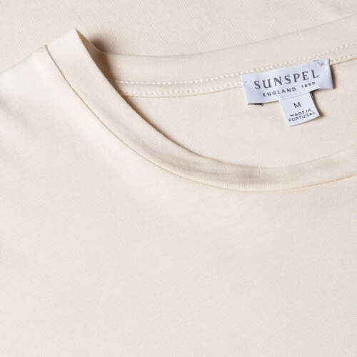 Sunspel Riviera Midweight T-Shirt Undyed - Picture 2 of 7