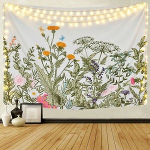 US Ship Art Hippie Flower Print Tapestry Room Bedspread Wall Hanging Tapestries