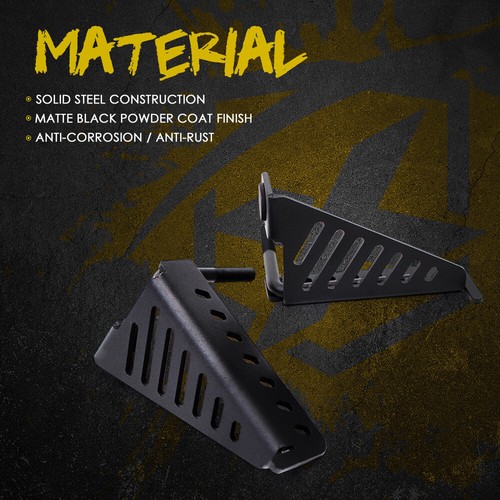 2PCS Foot Pegs Rest Pedal Exterior Doorless Highway For Jeep Wrangler JK 2017-18 - Bild 2 von 7